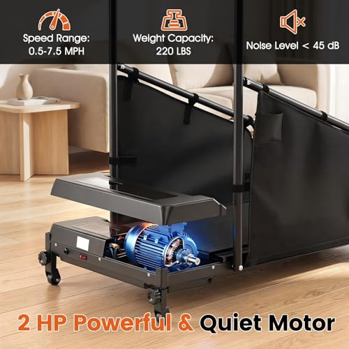 GYMAX Dog Treadmills for Small/Medium Dogs - Pet Runner with Remote, Display Monitor, Adjustable Incline, Shock-Absorbing Belt & Wheels, 3 in 1 Dog Running Machine Walking Pad for Indoor Exercise