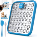 Pawtners Stainless Steel Lick Mat for Dogs & Cats, 1 Pack, Blue - color: blue, size: 1pack