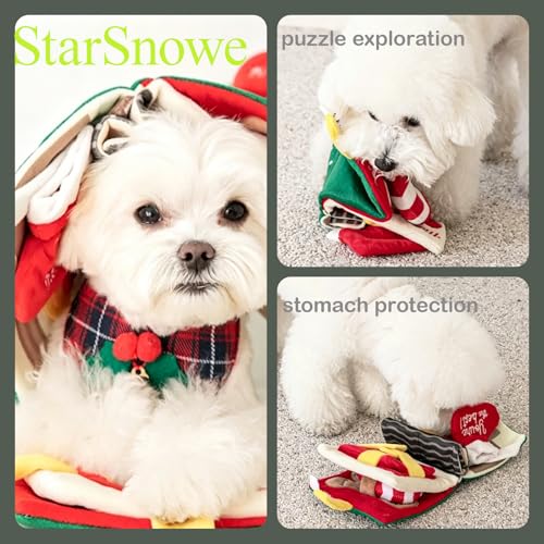 StarSnowe×Cute Dog Enrichment Toys,Squeaky Snuffle Book Series,Interactive Sniff Mat for Mental Stimulation & Slow Feeding,Treat Puzzle Toys for Puppy,Crinkle Gifts (Light Green - Scouts) - color: Light Green - Scouts