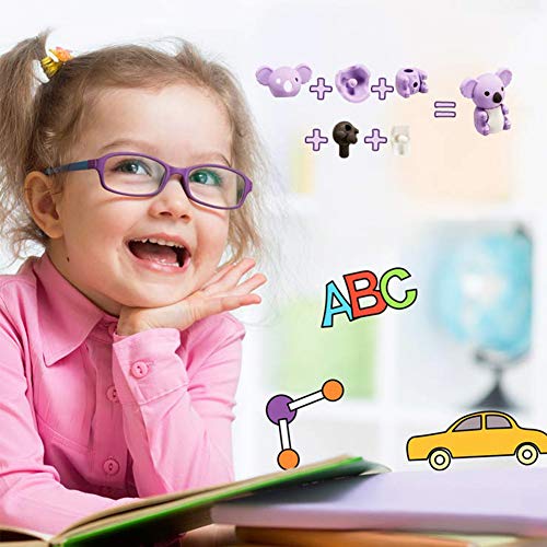 URSKYTOUS 46Pcs Animal Erasers Desk Pets for Kids,Classroom Prizes - style: 46Pcs