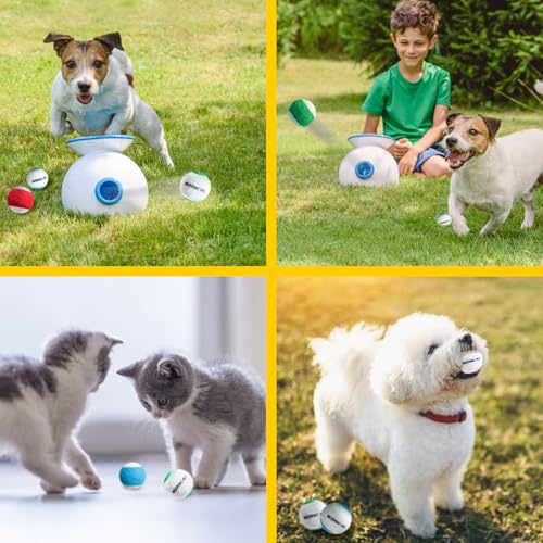 X-Small Dog Tennis Balls Dog Toys Ball 1.72" Pack of 12, Fit Ball Launchers - color: 3 Colors tennis balls