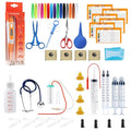 REDDOUDOU Puppy Kitten Whelping Kit, Whelping Kit with Feeding Nipple Bottle Stethoscope Scissors Cord Clamps Aspirator etc Full kit