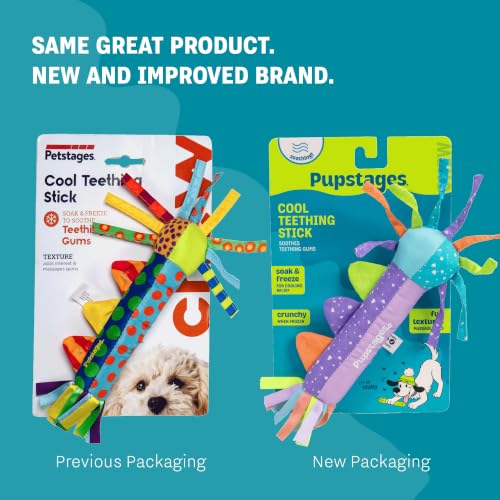 Cool Teething Stick Dental Dog Chew Toy, Soak & Freeze, 8.5" - color: Teething Stick