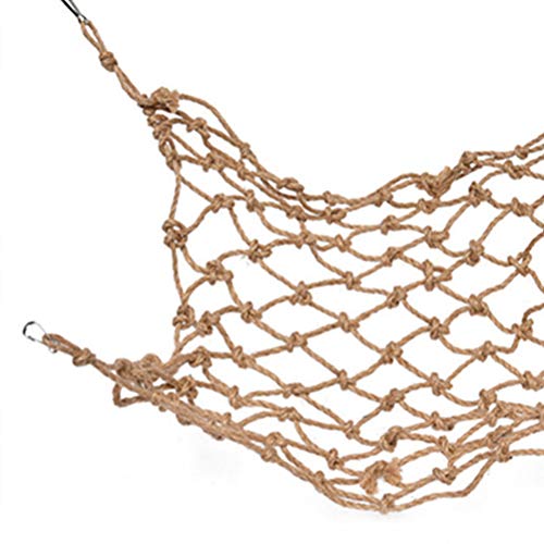 Scicalife Parrot Climbing Net Rope Ladder for Birds Hanging Buckle Pet Hanging Net for Parakeet Budgie Macaw 11.81 X 7.87 X 0.19 in