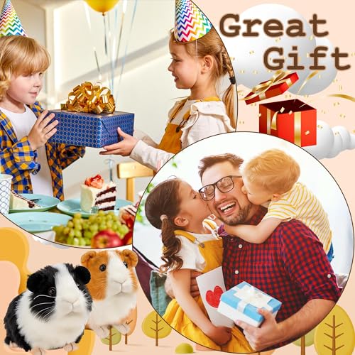 redaica 2pc Guinea Pig Stuffed Animals - 7.9inch Plush Toys - size: 2pcs