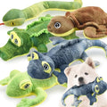 LECHONG Stuffed Animal Dog Toys, 5 Pack Tough Squeaky Dog Toys, Plush Toys Assortment, Great Value Pet Toys Bundle, Woodland Series Chew Toys for Large Medium and Small Dogs Puppy Pet Toys - size: 5 pack- Woodland