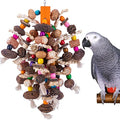 19.6" Large Parrot Bird Chewing Toys-Natural Nuts Corn Parrot Tearing Toy