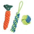 3 Pack Heavy Duty Dog Rope Toys for Small Dogs - Cotton Rope Chew & Tug Toys for Aggressive Chewers, Keeps Puppies Busy - style: Green Veggie Ball Pack