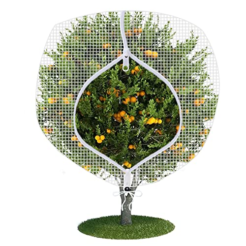 FONUNO Fruit Tree Netting with Zipper Birds Netting for Fruit Trees, White - color: White, size: 10 x 13 feet - 1 Pack