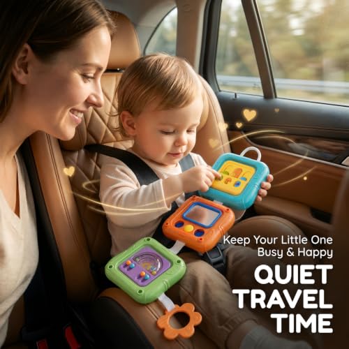 SOCBTNSO Montessori Busy Board Travel Toy for Toddlers