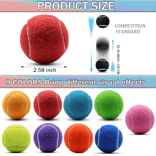 SHYUJAJIE Tennis Ball,20 Pack Practice Balls Bulk,Dog Balls with Mesh Bag - color: Red