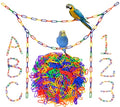 600Pcs Rainbow C-Clips Plastic Chain Links for Birds & Small Pets - color: Rainbow, size: 600Pcs