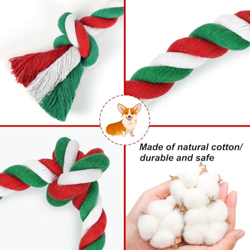 SZEE Dog Rope Toys 2 Pcs - Christmas - color: Christmas, size: Small