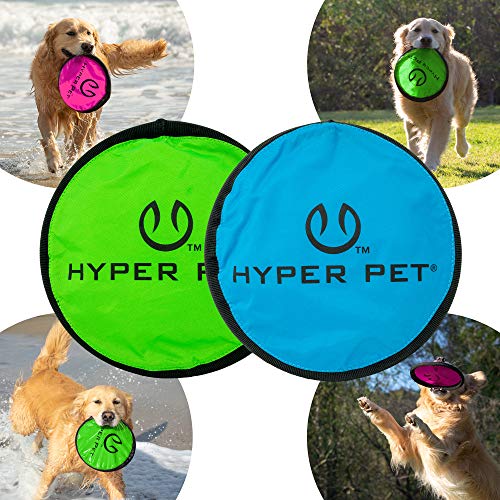 Hyper Pet Flippy Flopper Flying Disc Soft Dog Toy 9 Inch, Floats, 6 Pack - size: 9" Pack of 6