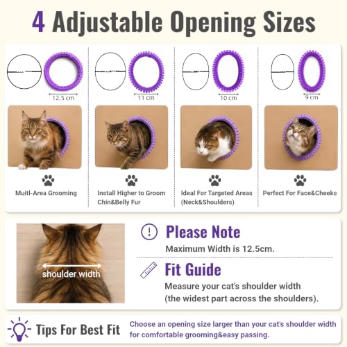 Cat Self Groomer Arch for Cardboard Boxes (Lavender | Refill) - color: Purple
