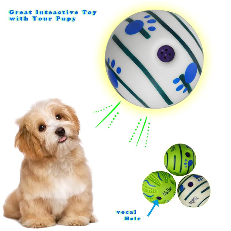 Swing Cluck Ball, A Great pet Dog Toy,Dog Toys,Dog Ball or Dog Balls. Full of Fun. When a Dog Bites it, it can Make Giggles. It's a Beloved Toy for Pets,Giggle Ball for Dogs (Glow in The Dark) - color: Glow in The Dark