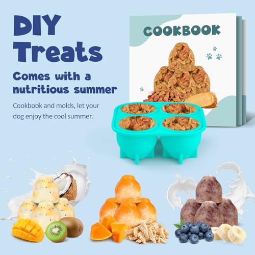 Dog Toys, Dog Toys to Keep Them Busy, Easy to Clean Interactive, Treat Dispensing, Toy Refillable Homemade Freezable Dog's Food, Reduces Anxiety Toy