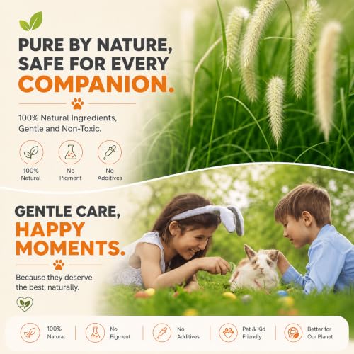 100% Natural Alfalfa Hay Treats 36 Pieces, Heart Shaped Grass Molar Cookies, Healthy Additive-Free Daily Snacks for Rabbits, Chinchillas, Hamsters, Guinea Pigs