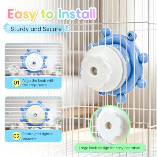 2PCS Bird Toy for Parakeets,Parrot Interactive Rotating Toy