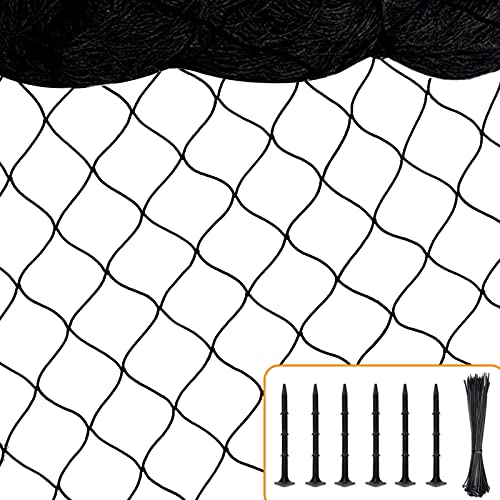 BSTPCOO Bird Netting 25'x100' with 2.4" Square Mesh Chicken Coop Nettings - size: 25'×100'-2.4''