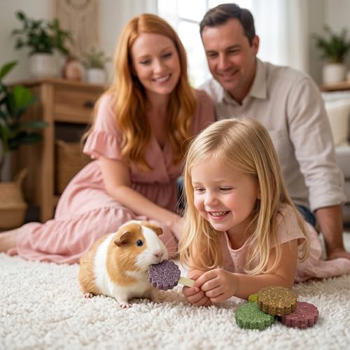 YKD Natural Timothy Hay Cookie Sticks Chew Toys for Teeth - color: Multicolour - Mixed