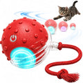 AWISH Cat Enrichment Toy, Interactive Rolling Ball for Indoor Cats - color: RED