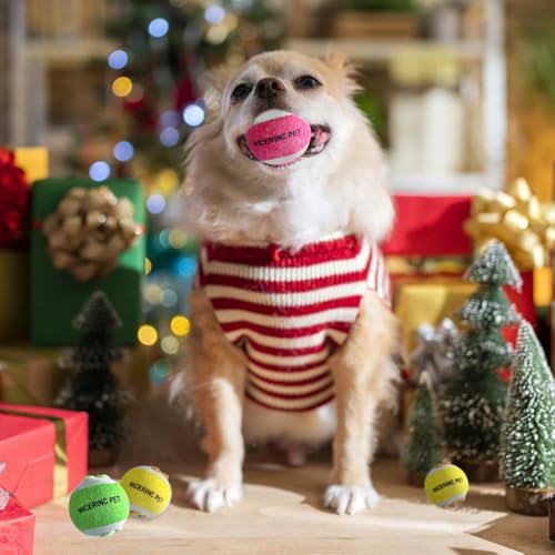 X-Small Dog Tennis Balls Dog Toys Ball 1.72" Pack of 12, Fit Ball Launchers - color: Plush style