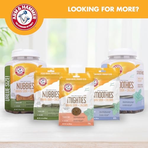 Arm & Hammer Nubbies Dental Treats, Chicken Flavor, 20 Count Bag, 4-Pack - size: 7 Ounce (Pack of 4)