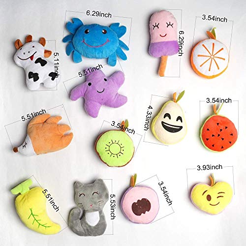 HDMOTU Pack of 26 Soft Small Medium Dog Squeaky Toys for Puppy