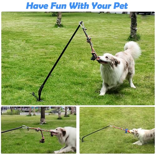 Tether Outdoor Dog Toy,Interactive Exercise Game in Yard Park