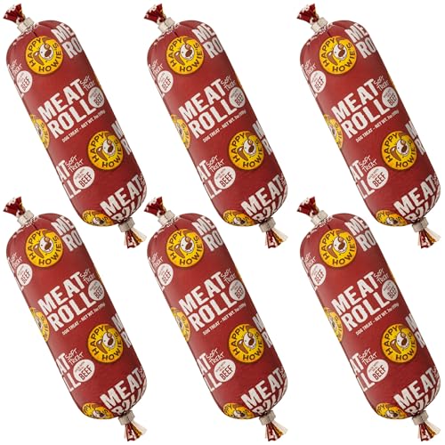 Happy Howie's Soft Meat Roll Treat, High Protein, Beef, 7 Oz (Pack of 6) - size: 7 Ounce (Pack of 6)