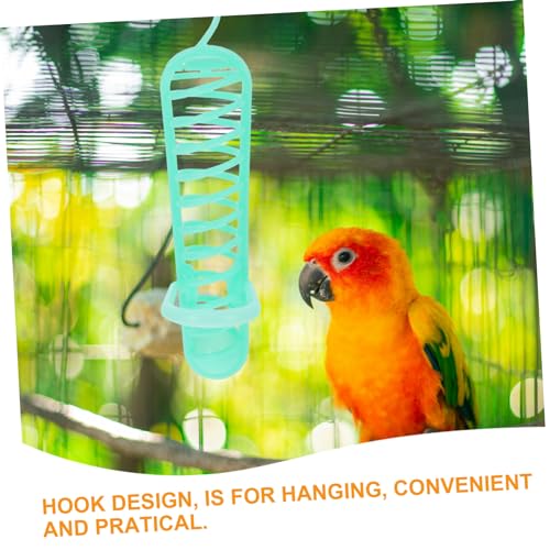 Kisangel Plastic Parakeet Millet Spray Holder, Hanging Feeder for Parakeets