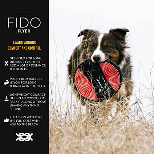 EzyDog Fido Flyer Dog Flying Disc, Fetch Toy that Floats in Water