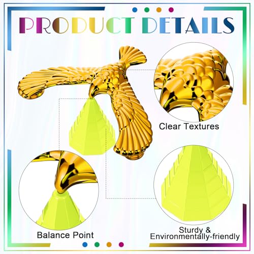 48 Pcs Balance Birds Bulk, Gravity Bird with Pyramid Combination Set