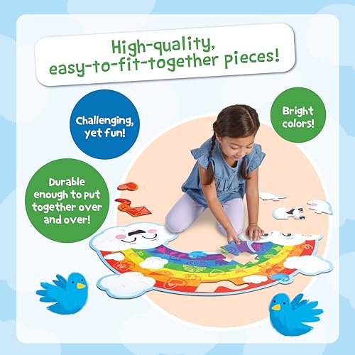 Peaceable Kingdom Jumbo Rainbow Floor Puzzle 35 Pieces - style: Rainbow