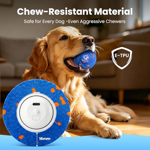 IPX7 Waterproof, Smart Chase Pet Toy Ball for Medium and Large Dogs