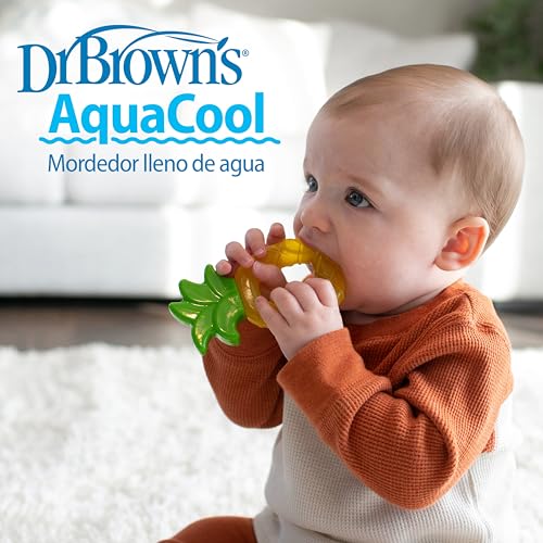 Dr. Brown's Aqua Cool Water-Filled Teether, Apples and Pineapples, 4-Pack - color: Apples + Pineapples