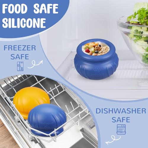 Wobbly Dog Enrichment Lick Toy, Stuffable Frozen Lick Bowl to Keep Dogs Busy, Long-Lasting Interactive Treat Dispensing Dog Toy, Silicone Fetch Catch Chew Toy(Dark Blue,S) - color: Dark blue, size: S