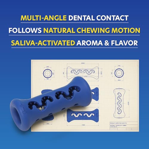 SuperPaw Dog Dental Chew Holder - Healthy Toy for Boredom Relief and Oral Care (60+ Min Extended Chew Time) - Small, 1 Pack - size: Small Treat Holder
