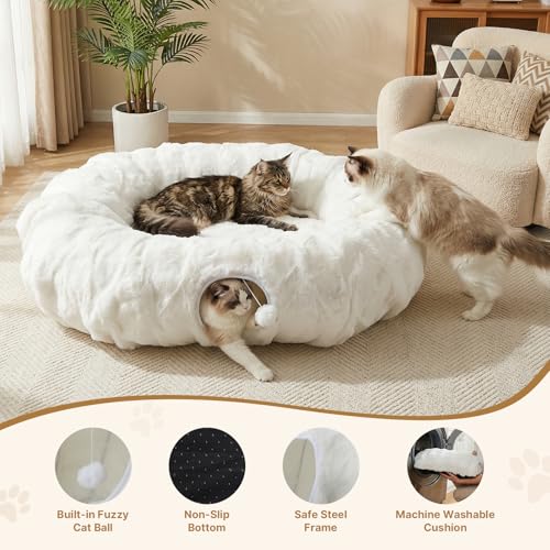 Extra Large Cat Tunnel, 47.2in Luxury Tunnel for Large Cats