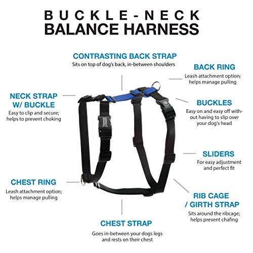 Blue-9 Balance Harness® and Leash Walking Set for Dogs, No-Pull, Blue, S - color: Blue, size: Small