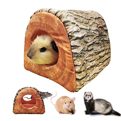EAEDMY Guinea Pig Rat Ferret Tree Hole Bed and Hammock Tunnel, Hanging Bunk, Parrot Bird Hideout, Small Animals Soft Bed (5.Tunnel Bed) - color: 5.Tunnel bed