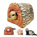 EAEDMY Guinea Pig Rat Ferret Tree Hole Bed and Hammock Tunnel, Hanging Bunk, Parrot Bird Hideout, Small Animals Soft Bed (5.Tunnel Bed) - color: 5.Tunnel bed