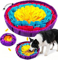 Snuffle Mat for Dogs, 19"x19" - Slow Feeder Bowl & Interactive Dog Puzzle Toy, Enrichment Sniffing Mat for Mental Stimulation, Nosework Foraging Treat Game for Small Medium Large Breed Puppy Cats