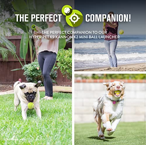 Hyper Pet Mini Tennis Balls for Small Dogs, Pack of 12, Interactive Fetch - color: Green, size: MINI 1.75" - 12 Pack