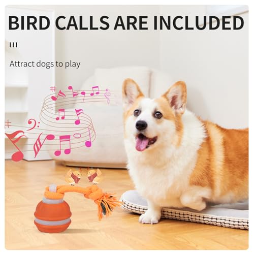 Interactive Dog Toys Dog Ball,Automatic Rolling and Bouncing Moving Dog Toy - color: 1 Blue +1 Orange