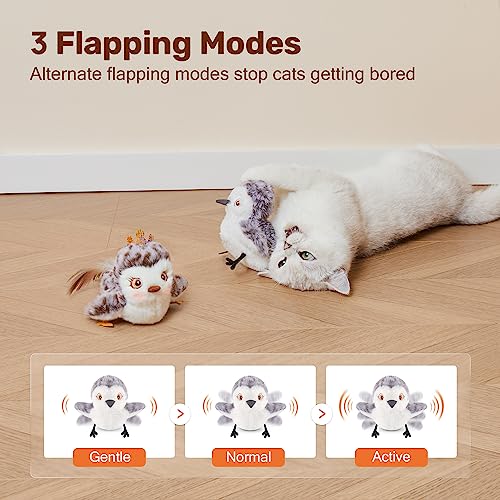 Potaroma Cat Toys 2 Pcs Flapping Sandpiper Pair-Mate - style: Piper Couple