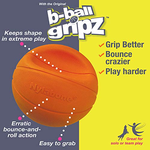 Nylabone Power Play Basketball Gripz Dog Play Toy, Large - size: Large