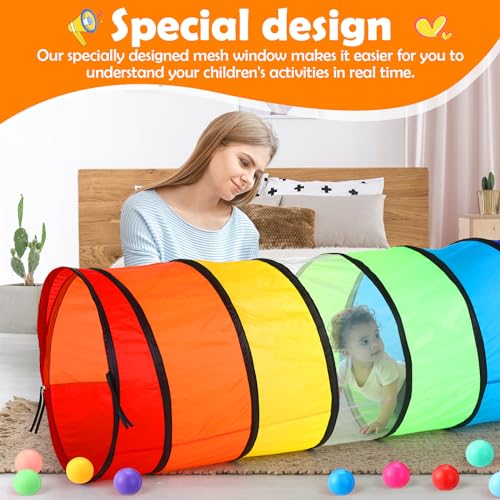 1 Pcs Giant 27.6 Inch Play Tunnel for Kids and Large Dogs