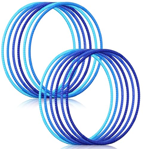 Libima 16 Pcs Toy Hoops for Kids - color: Gradient Blue, size: 28 Inch